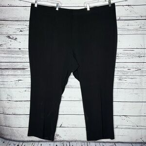 Catherines NWT Size 34W Black Right Fit Curvy Straight Leg Dress Pants